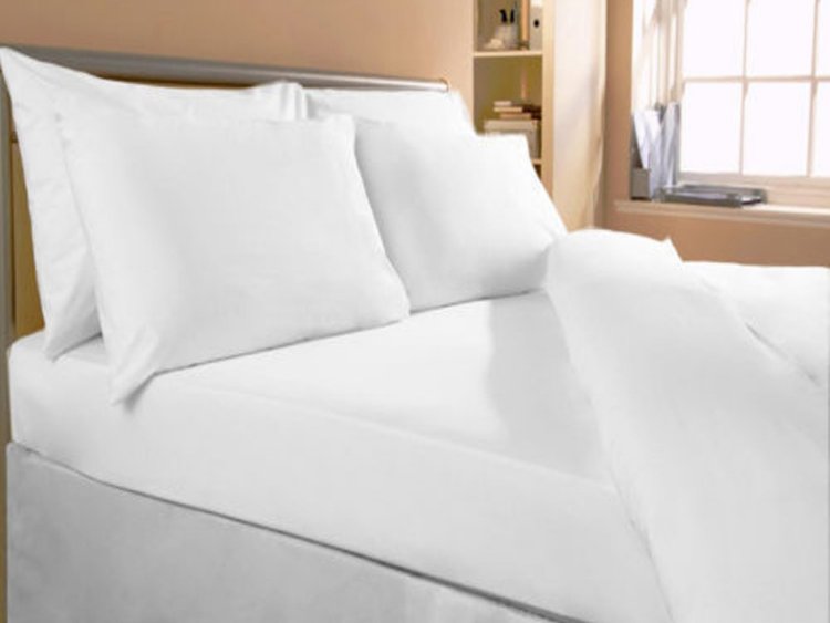 Cearceaf pilota 160/220 bumbac alb